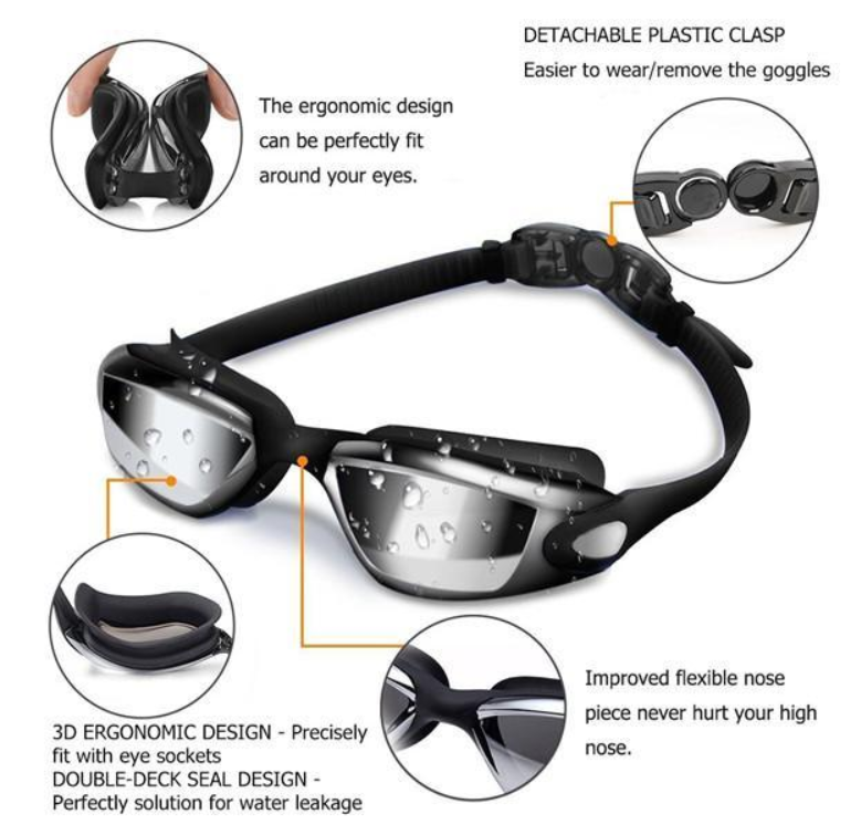 Anti-Fog Swimming Goggles